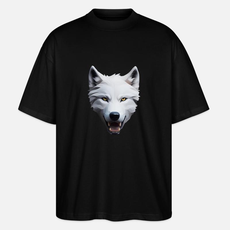 Wolf - Stanley/Stella Oversized Unisex Bio T-Shirt Blaster 2.0 - Schwarz