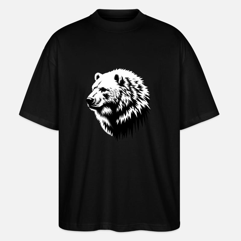 Ours | Eisbäar - T-shirt bio Blaster 2.0 coupe oversize Stanley/Stella Unisexe - noir