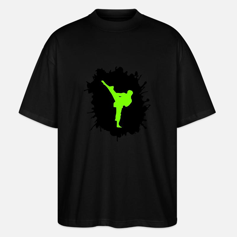 Blobs de karaté - T-shirt bio Blaster 2.0 coupe oversize Stanley/Stella Unisexe - noir