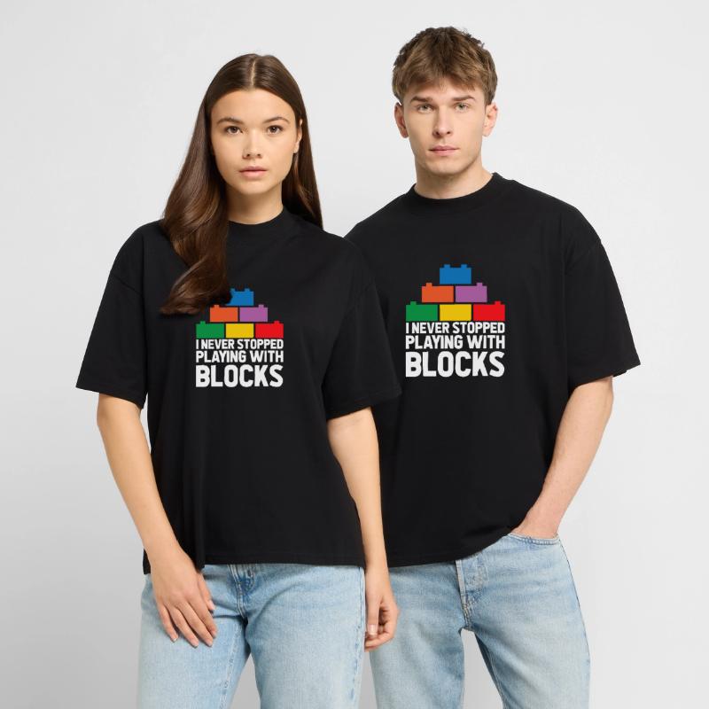 Brick Builder Brick Building Master Builder Stanley/Stella Oversized Unisex Organic T-shirt Blaster 2.0