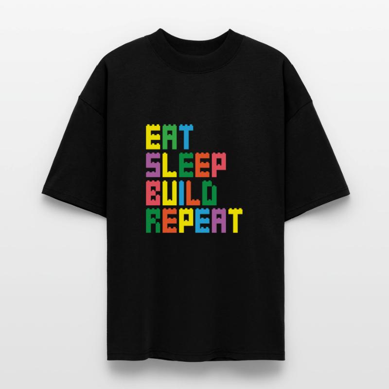 Brick Builder Brick Building Master Builder Stanley/Stella Oversized Unisex Organic T-shirt Blaster 2.0