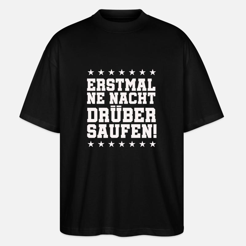 Drink a night - Stanley/Stella Oversized Unisex Organic T-shirt Blaster 2.0 - black