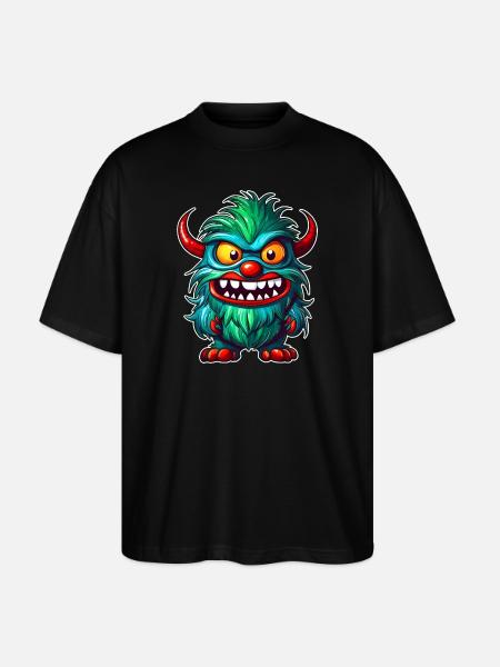 Monstre laid - T-shirt bio Blaster 2.0 coupe oversize Stanley/Stella Unisexe - noir