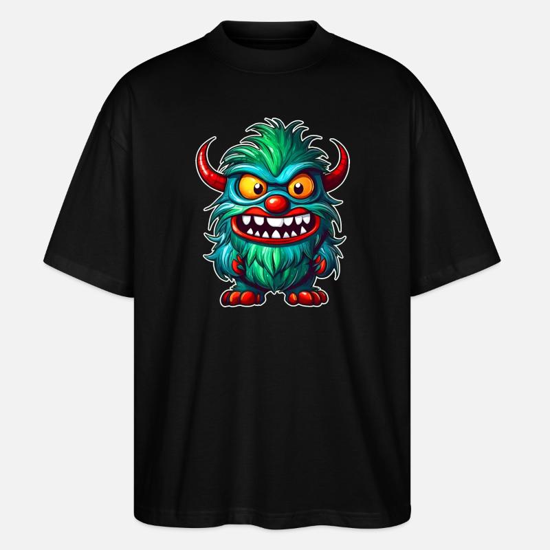 Ugly Monster - Stanley/Stella Oversized Unisex Bio T-Shirt Blaster 2.0 - Schwarz