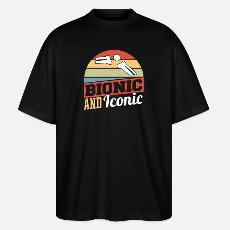 Bionic and iconic - Stanley/Stella Oversized Unisex Organic T-shirt Blaster 2.0 - black
