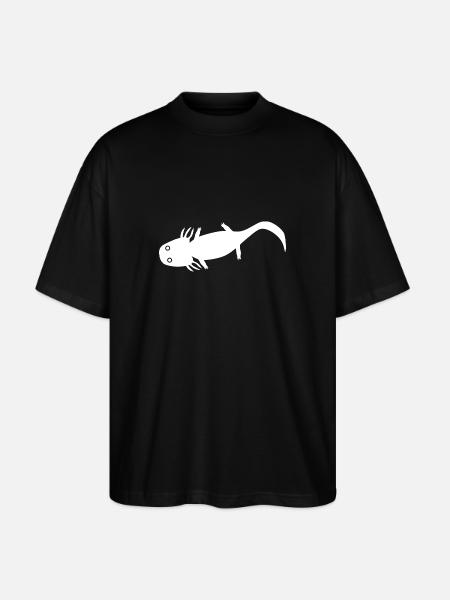Axolotl - Stanley/Stella Oversized Unisex Organic T-shirt Blaster 2.0 - black