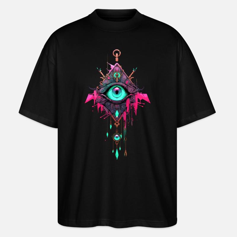 Traumfänger #3 - Stanley/Stella Oversized Unisex Bio T-Shirt Blaster 2.0 - Schwarz