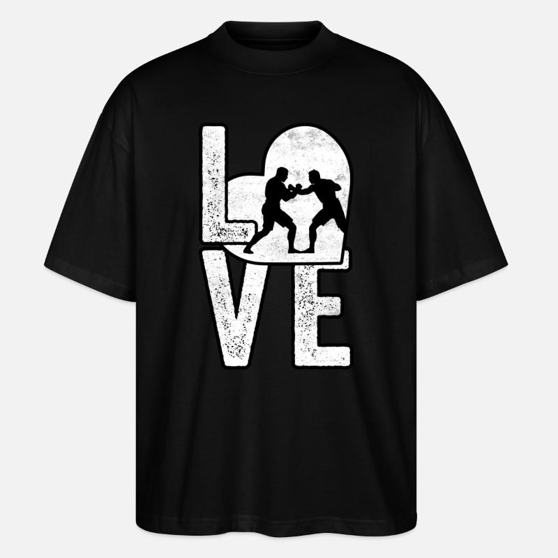 L’amour de la lutte - T-shirt bio Blaster 2.0 coupe oversize Stanley/Stella Unisexe - noir