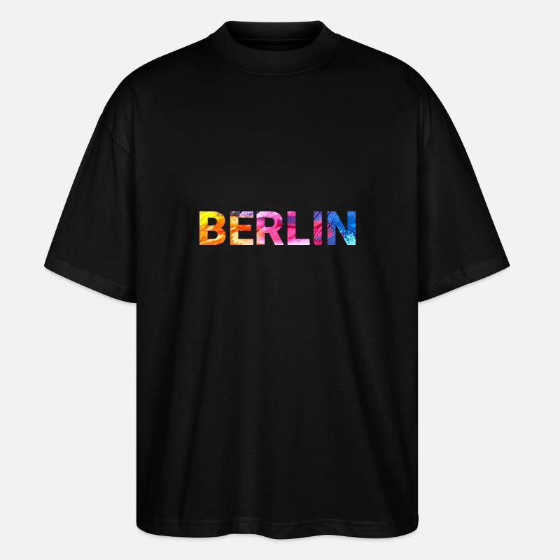 Berlin - Stanley/Stella Oversized Unisex Bio T-Shirt Blaster 2.0 - Schwarz