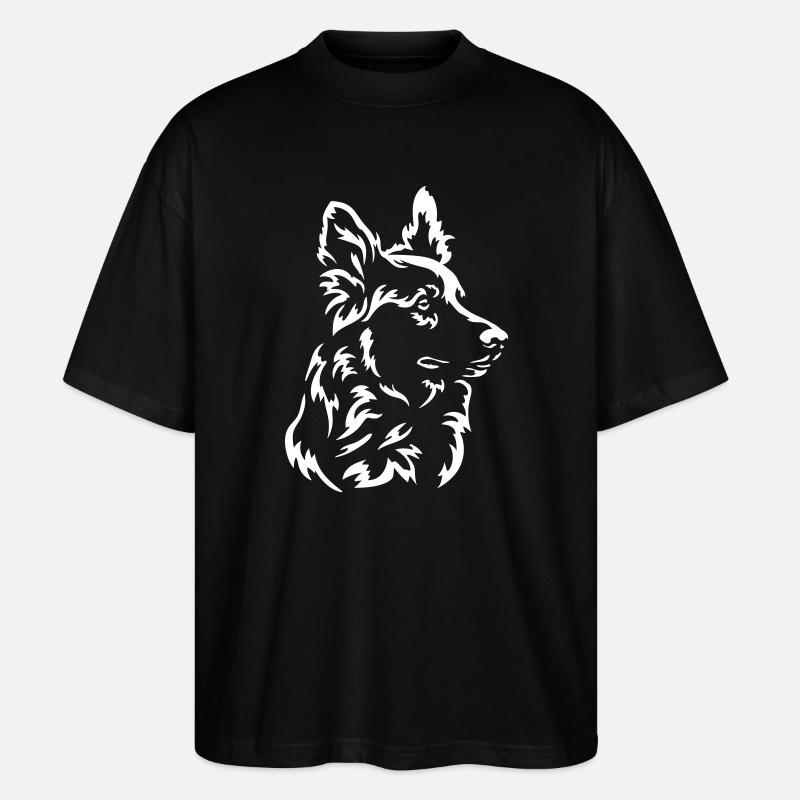Harzer Fuchs Head « Black Edition » - T-shirt bio Blaster 2.0 coupe oversize Stanley/Stella Unisexe - noir
