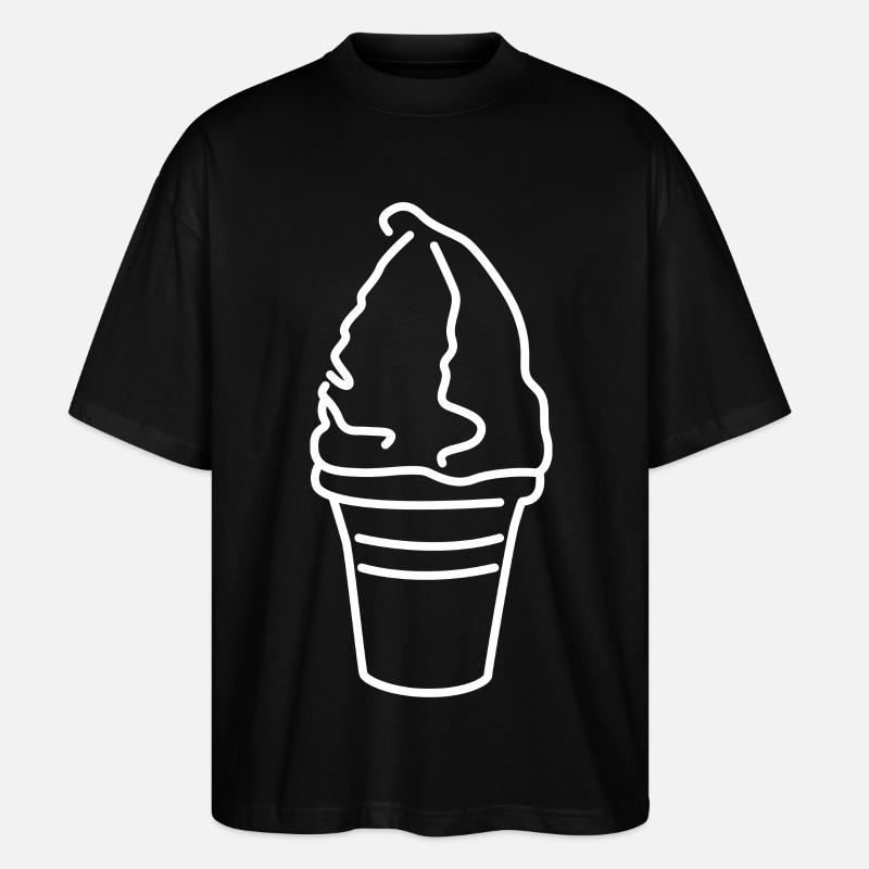 Softeis - Stanley/Stella Oversized Unisex Bio T-Shirt Blaster 2.0 - Schwarz