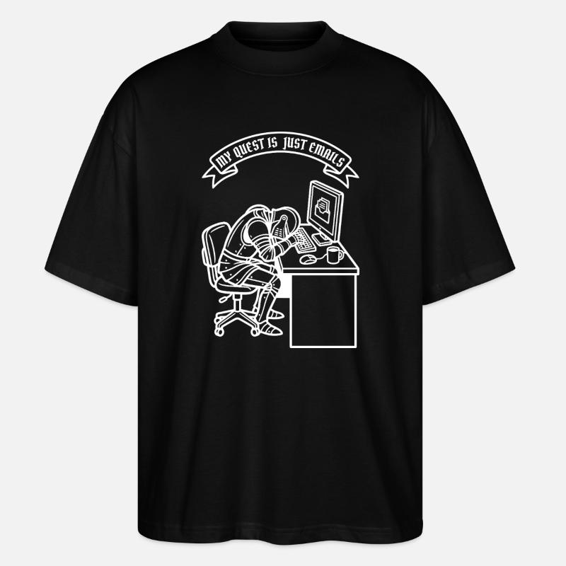 Büro Ritter Quest - Stanley/Stella Oversized Unisex Bio T-Shirt Blaster 2.0 - Schwarz