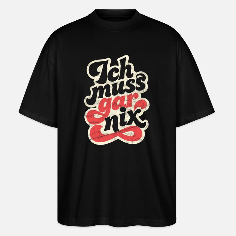 Je n’ai rien à dire - T-shirt bio Blaster 2.0 coupe oversize Stanley/Stella Unisexe - noir