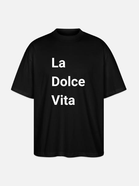 La Dolce Vita - Stanley/Stella Oversized Unisex Organic T-shirt Blaster 2.0 - black