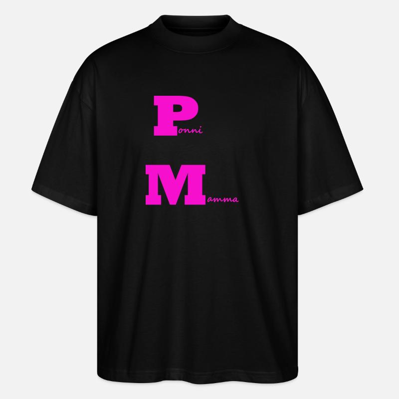 PonyMom pink - Stanley/Stella Oversized Unisex Bio T-Shirt Blaster 2.0 - Schwarz