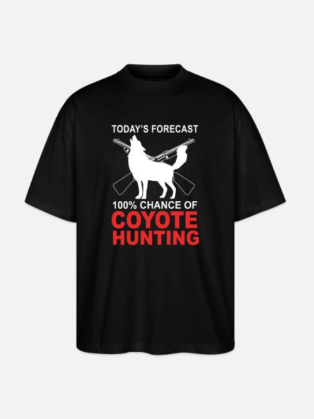 Coyote Hunting Hunter - Stanley/Stella Oversized Unisex Organic T-shirt Blaster 2.0 - black