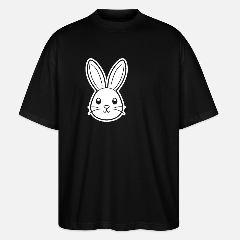 Rabbit Rabbit - Stanley/Stella Oversized Unisex Organic T-shirt Blaster 2.0 - black