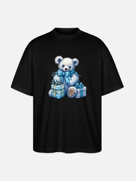 Blue Teddy 5 - Stanley/Stella Oversized Unisex Organic T-shirt Blaster 2.0 - black