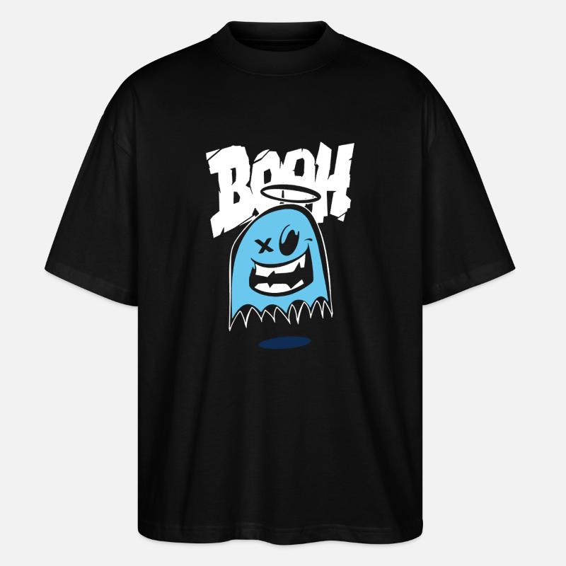 Funny Halloween Tee - Stanley/Stella Oversized Unisex Organic T-shirt Blaster 2.0 - black