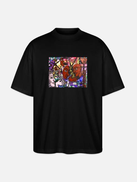 Free Jazz - Stanley/Stella Oversized Unisex Organic T-shirt Blaster 2.0 - black