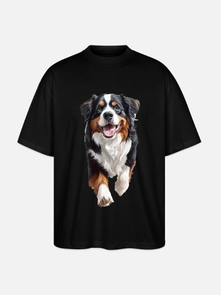 Berner Sennenhund - Stanley/Stella Oversized Unisex Bio T-Shirt Blaster 2.0 - Schwarz