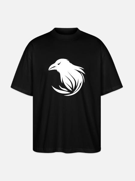Clever clever raven - Stanley/Stella Oversized Unisex Organic T-shirt Blaster 2.0 - black