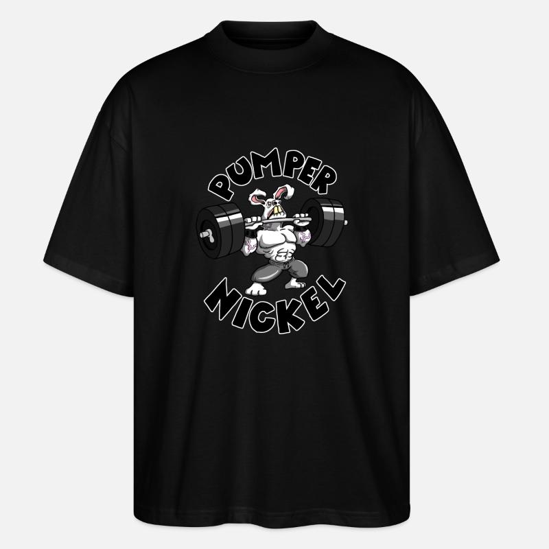 Pumpernickel - Stanley/Stella Oversized Unisex Bio T-Shirt Blaster 2.0 - Schwarz
