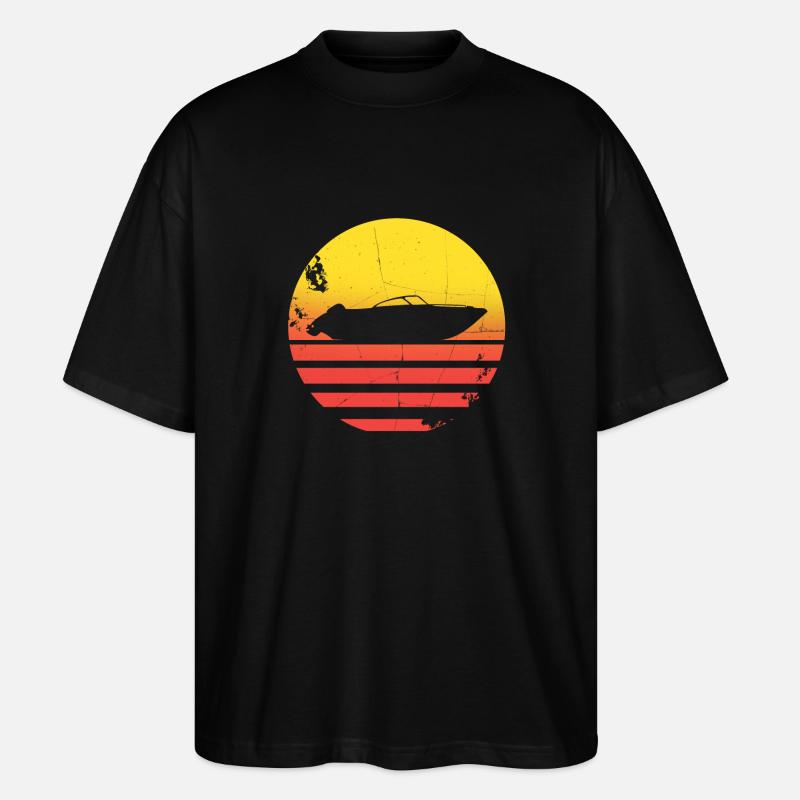 Motorboot - Stanley/Stella Oversized Unisex Bio T-Shirt Blaster 2.0 - Schwarz