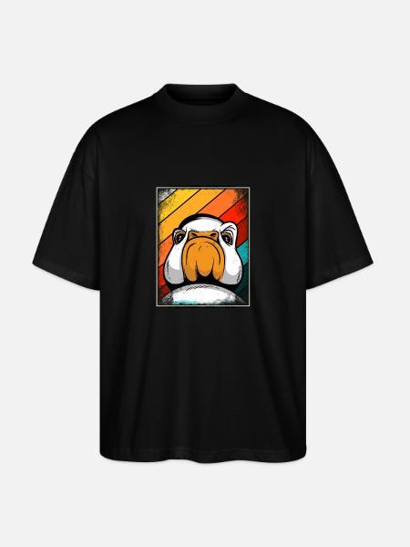 Gans - Stanley/Stella Oversized Unisex Bio T-Shirt Blaster 2.0 - Schwarz