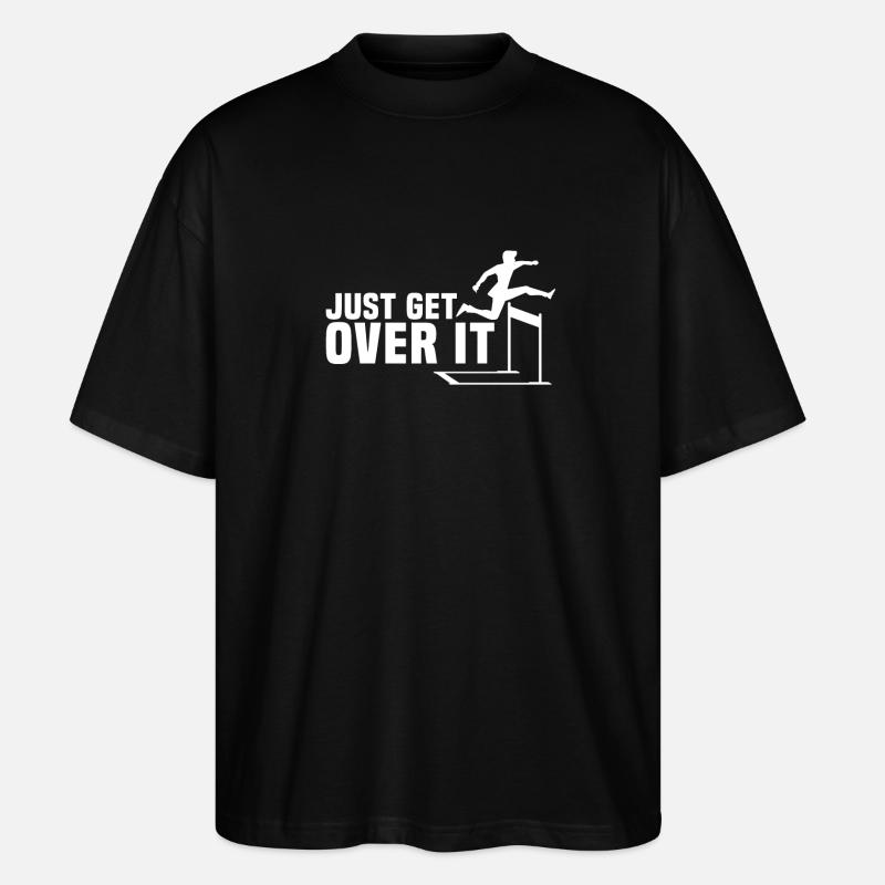 Hurdle Race Evolution - Stanley/Stella Oversized Unisex Organic T-shirt Blaster 2.0 - black