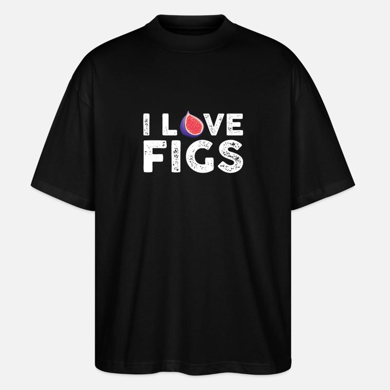 J’adore les figues - T-shirt bio Blaster 2.0 coupe oversize Stanley/Stella Unisexe - noir