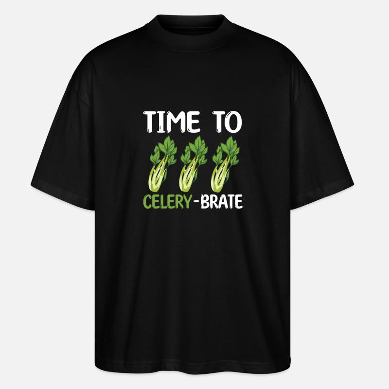 Cadeau de céleri - T-shirt bio Blaster 2.0 coupe oversize Stanley/Stella Unisexe - noir