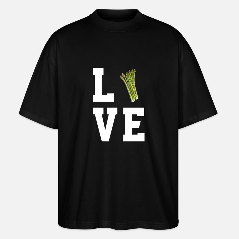 Spargel - Stanley/Stella Oversized Unisex Bio T-Shirt Blaster 2.0 - Schwarz