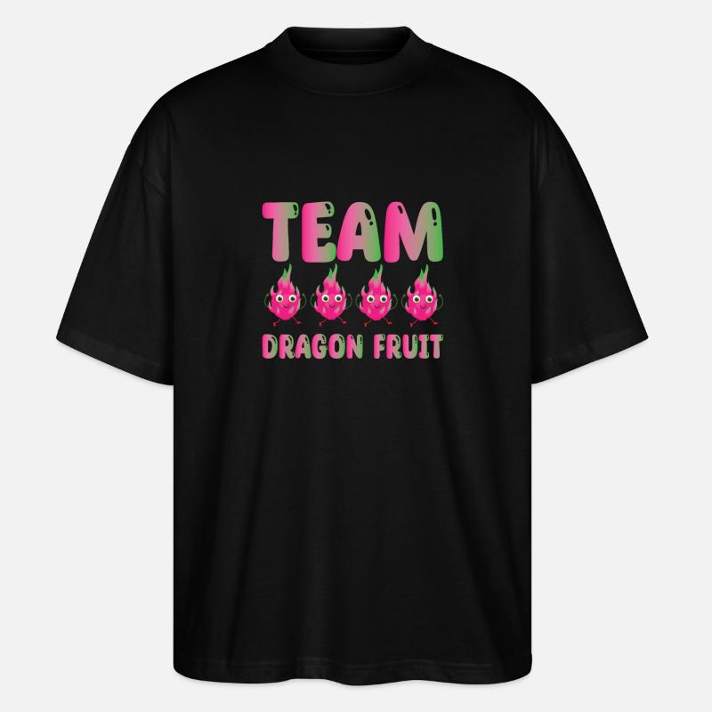 Team Drachenfrucht - Stanley/Stella Oversized Unisex Bio T-Shirt Blaster 2.0 - Schwarz