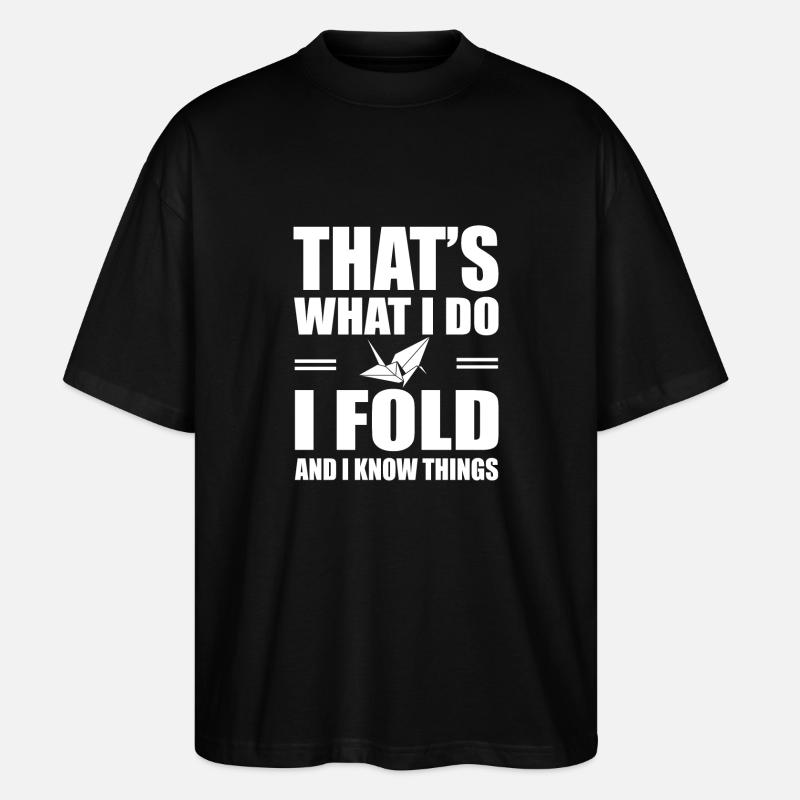 Origami - Stanley/Stella Oversized Unisex Bio T-Shirt Blaster 2.0 - Schwarz