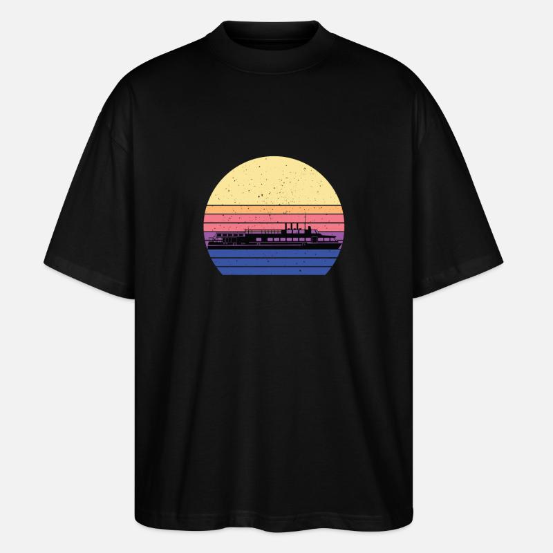 Ferry Rétro Ferry - T-shirt bio Blaster 2.0 coupe oversize Stanley/Stella Unisexe - noir