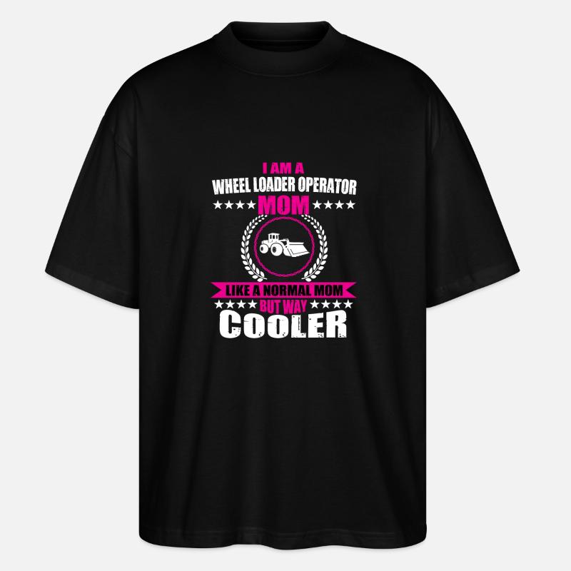 Chargeuse sur pneus Mama - T-shirt bio Blaster 2.0 coupe oversize Stanley/Stella Unisexe - noir