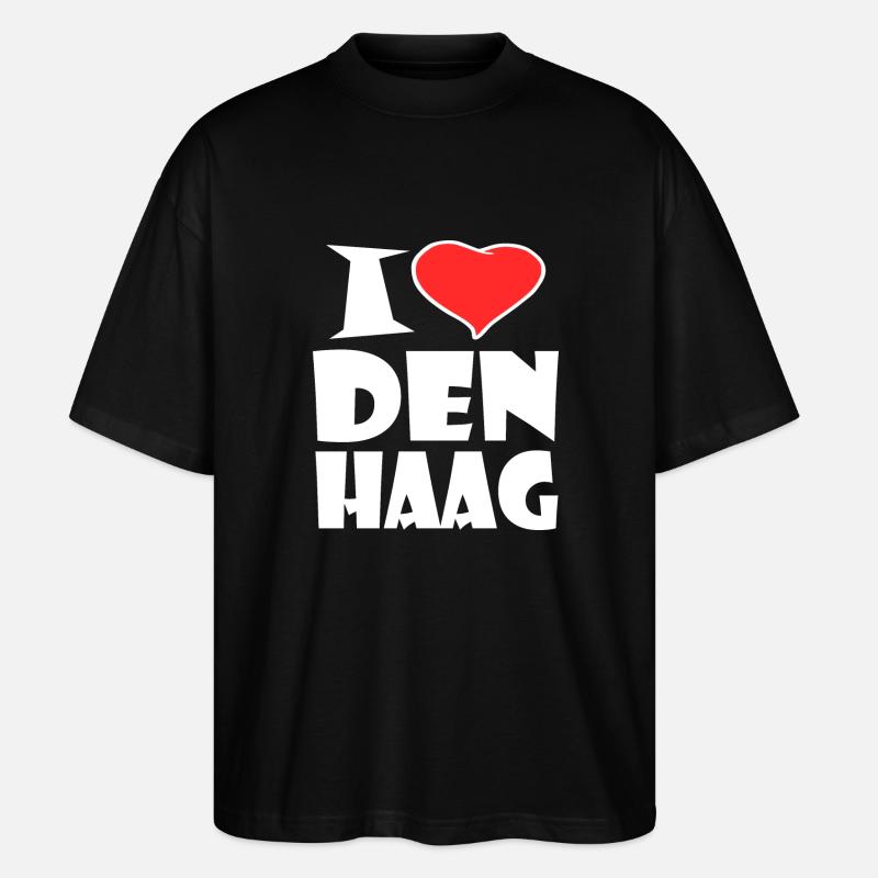 I Love La Haye - T-shirt bio Blaster 2.0 coupe oversize Stanley/Stella Unisexe - noir
