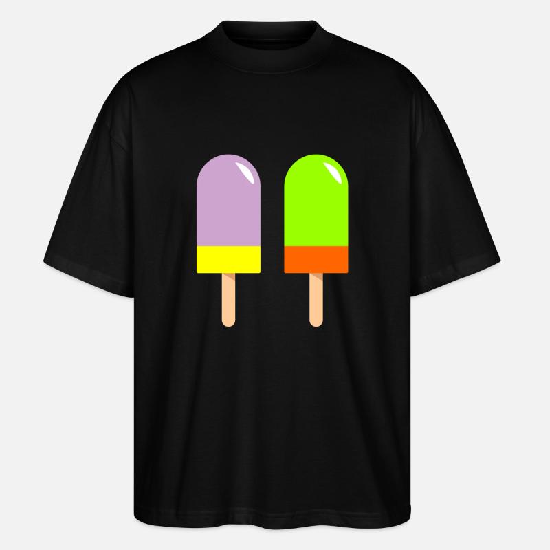 eis eiscreme restaurant ice cream sundae134 - Stanley/Stella Oversized Unisex Bio T-Shirt Blaster 2.0 - Schwarz