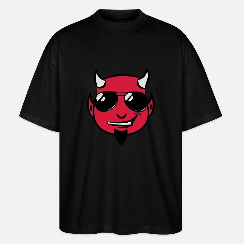 Devil deceitful goatee sunglasses - Stanley/Stella Oversized Unisex Organic T-shirt Blaster 2.0 - black