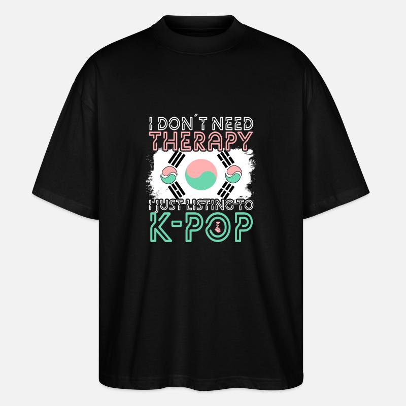 K-pop - T-shirt bio Blaster 2.0 coupe oversize Stanley/Stella Unisexe - noir
