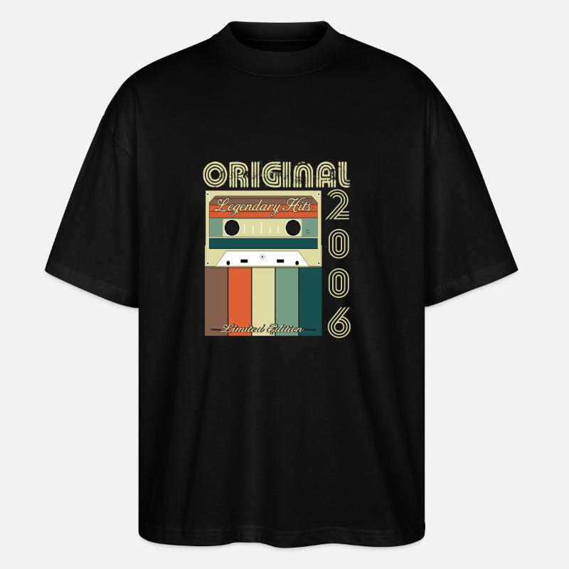 Legendäres Jubiläum 2006 - Stanley/Stella Oversized Unisex Bio T-Shirt Blaster 2.0 - Schwarz