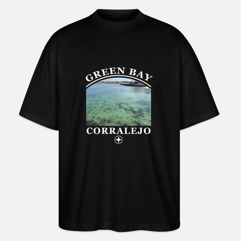 CORRALEJO BAY - Stanley/Stella Oversized Unisex Organic T-shirt Blaster 2.0 - black
