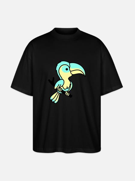 parrot - Stanley/Stella Oversized Unisex Organic T-shirt Blaster 2.0 - black