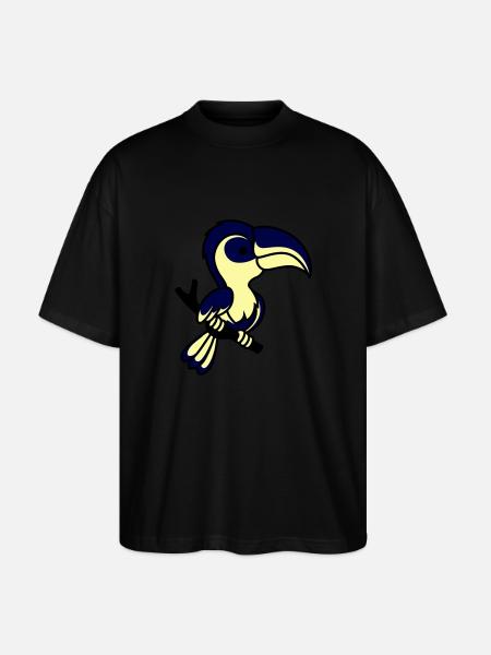 perroquet - T-shirt bio Blaster 2.0 coupe oversize Stanley/Stella Unisexe - noir