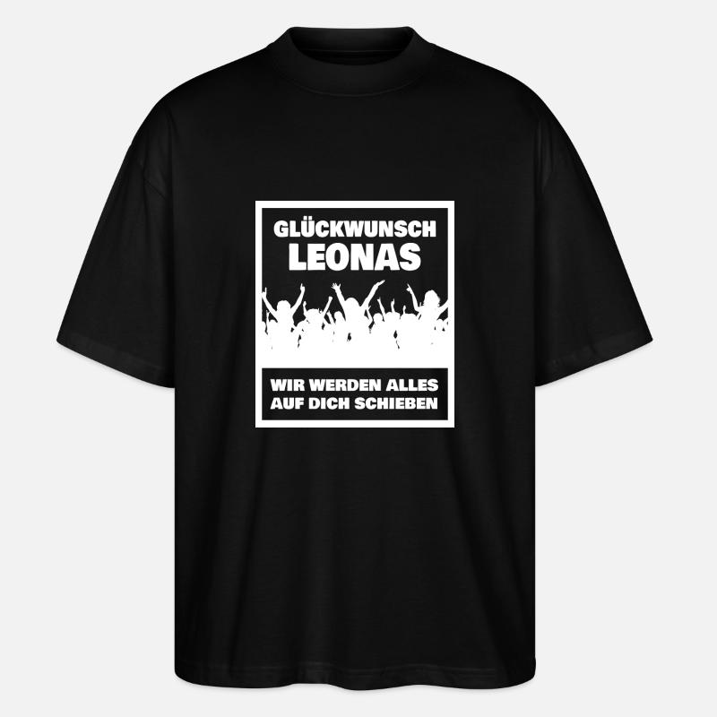 Leonas - T-shirt bio Blaster 2.0 coupe oversize Stanley/Stella Unisexe - noir