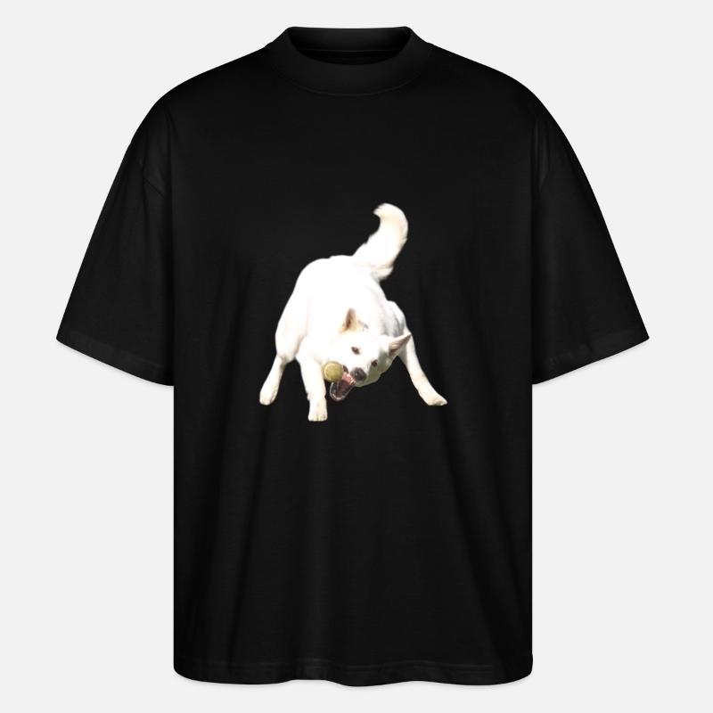 Attraper le ballon - T-shirt bio Blaster 2.0 coupe oversize Stanley/Stella Unisexe - noir