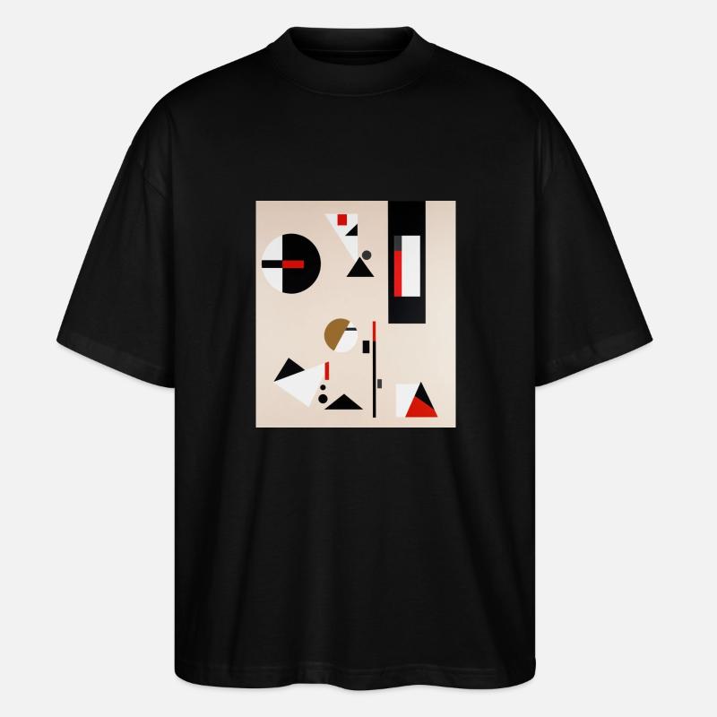 Abstract geometric composition - Stanley/Stella Oversized Unisex Organic T-shirt Blaster 2.0 - black
