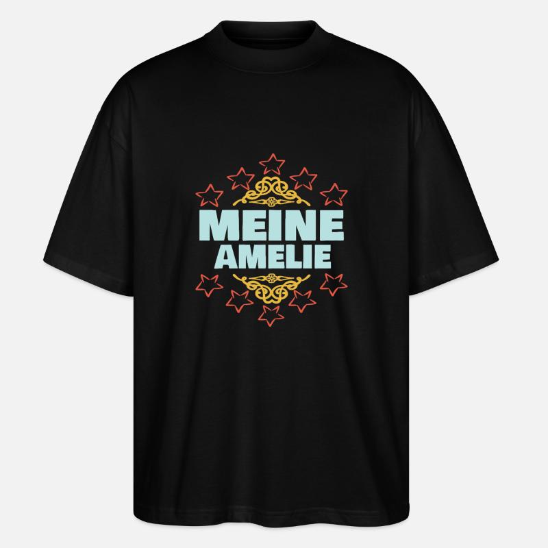 Maedchen Amelie - Stanley/Stella Oversized Unisex Bio T-Shirt Blaster 2.0 - Schwarz