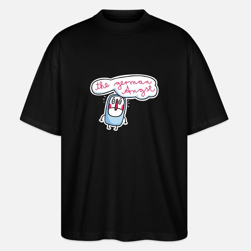 The German Angst - Stanley/Stella Oversized Unisex Bio T-Shirt Blaster 2.0 - Schwarz